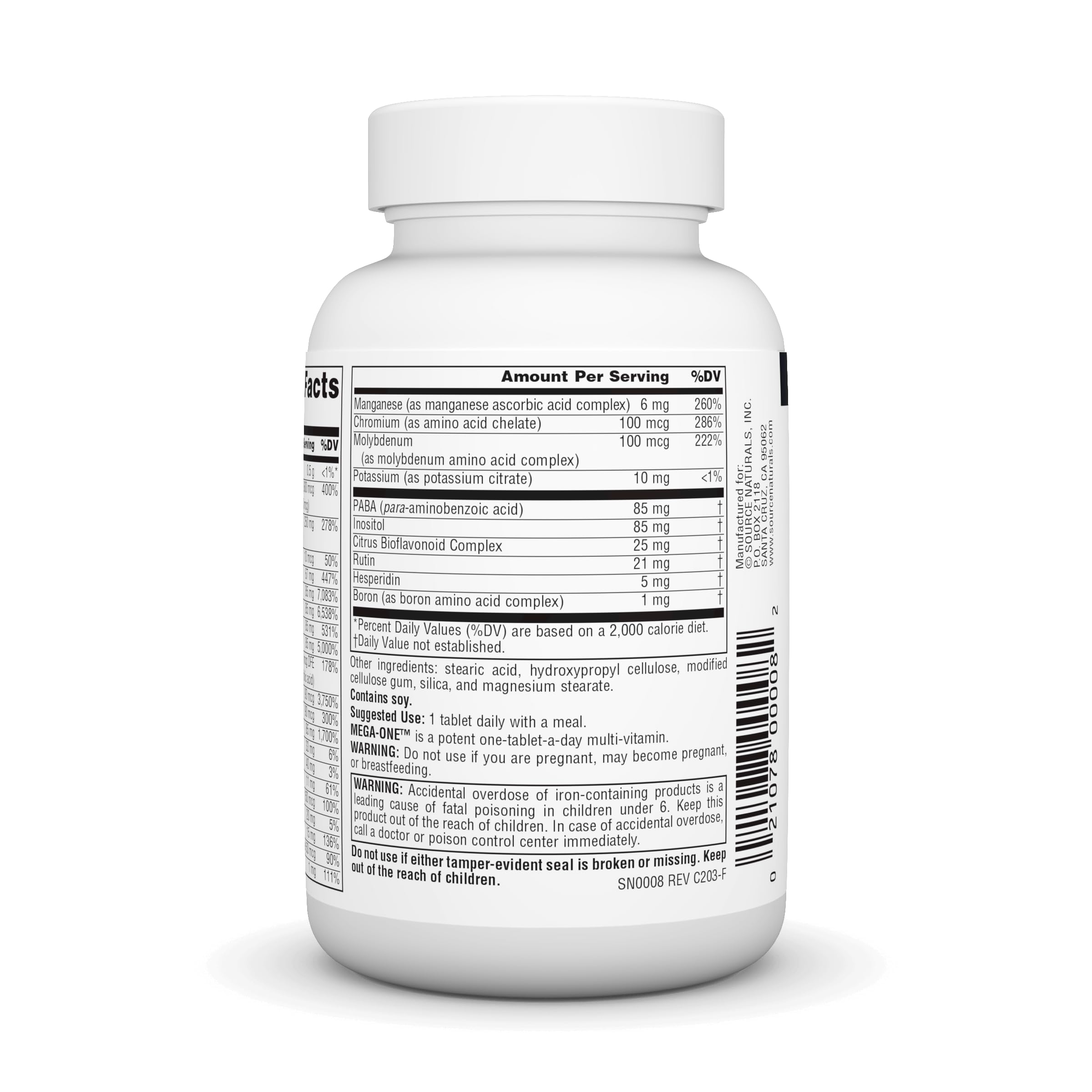 Foto 4 pulgar | Multivitamínico Mega-one De Supplement Source Naturals, 60 Comprimidos - Venta Internacional.