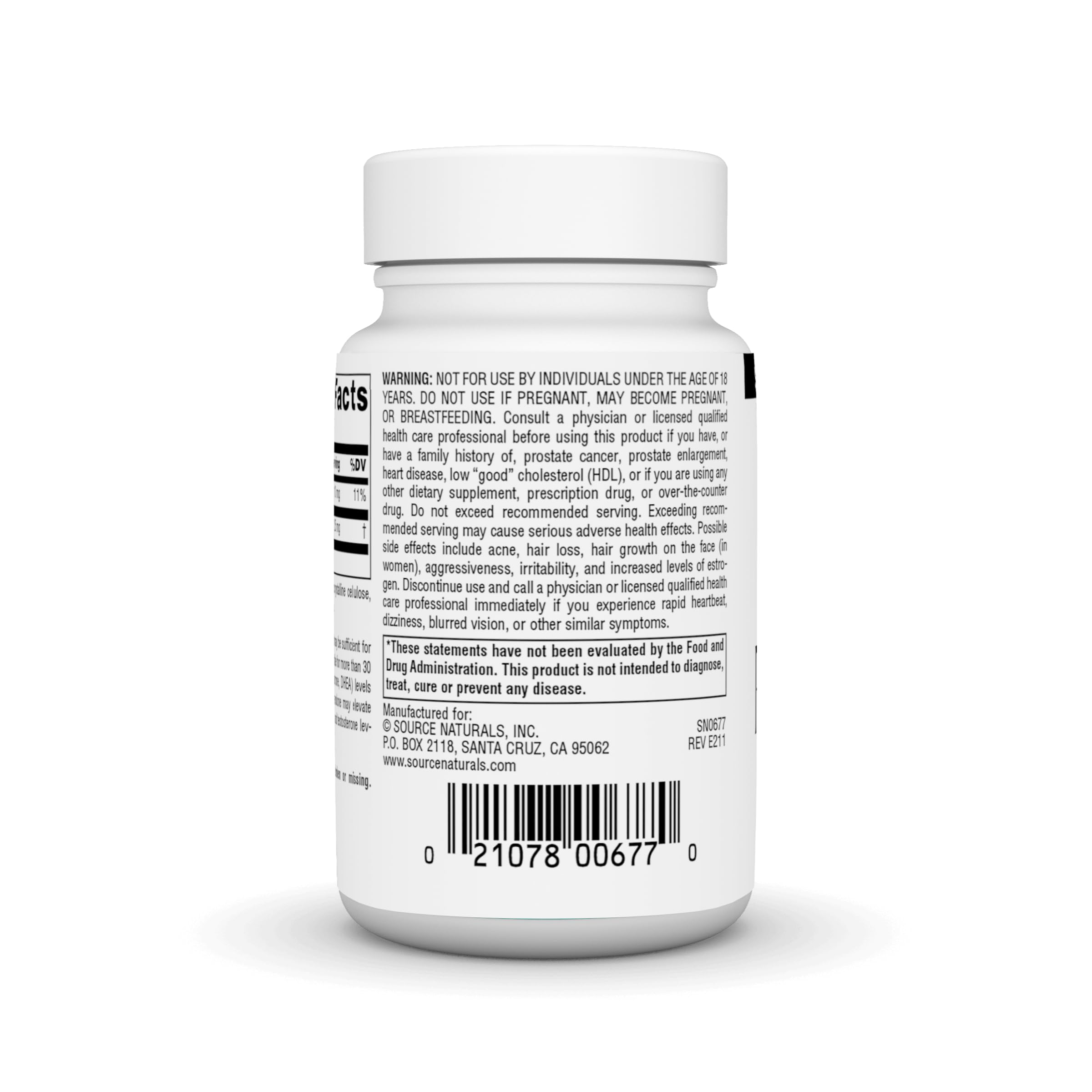 Foto 4 pulgar | Pregnenolona De Supplement Source Naturals 25 Mg - 60 Comprimidos - Venta Internacional.