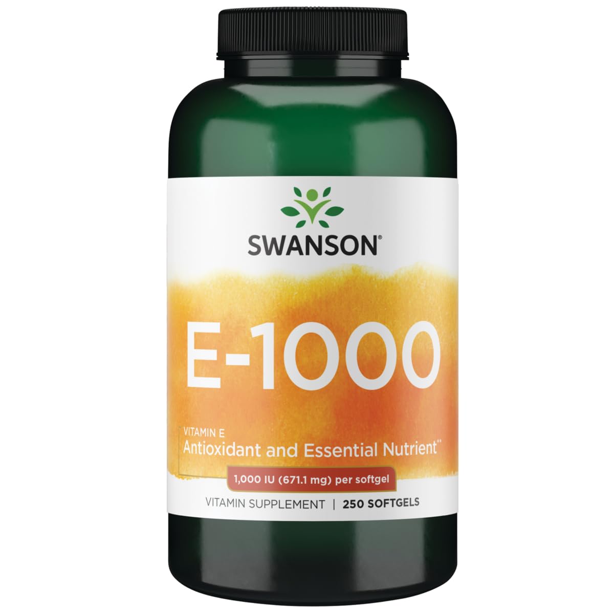 Foto 2 pulgar | Suplemento De Vitamina E Natural De Swanson, 1000 Ui, 250 Cápsulas Blandas - Venta Internacional.