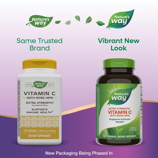 Foto 3 | Suplemento De Vitamina C De Nature's Way Con Escaramujo 1000 Mg 250 Cápsulas - Venta Internacional.