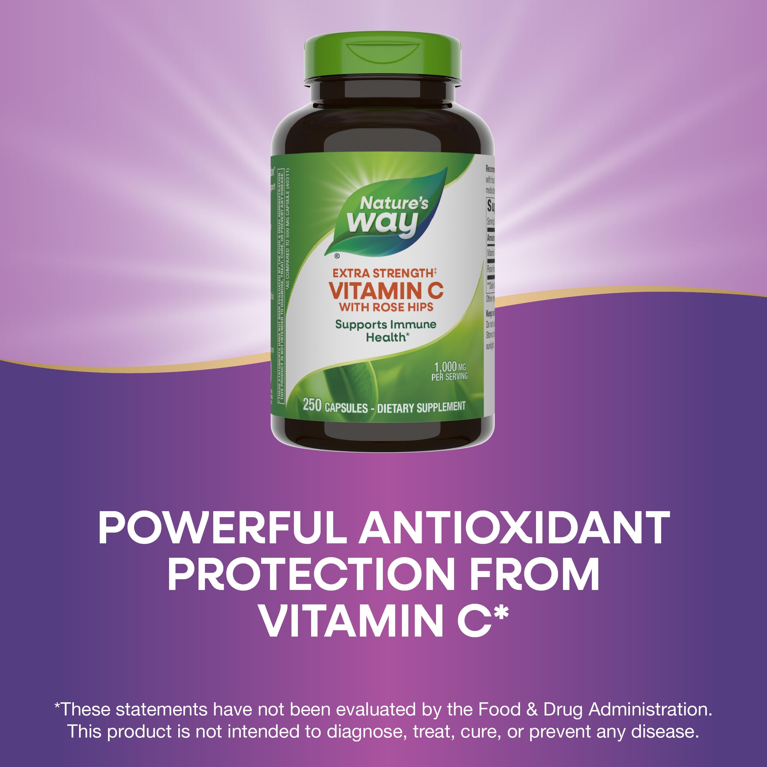 Foto 6 pulgar | Suplemento De Vitamina C De Nature's Way Con Escaramujo 1000 Mg 250 Cápsulas - Venta Internacional.