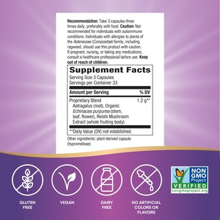 Foto 5 | Suplemento Nature's Way Con Equinácea, Astrágalo Y Reishi, 100 Cápsulas - Venta Internacional.