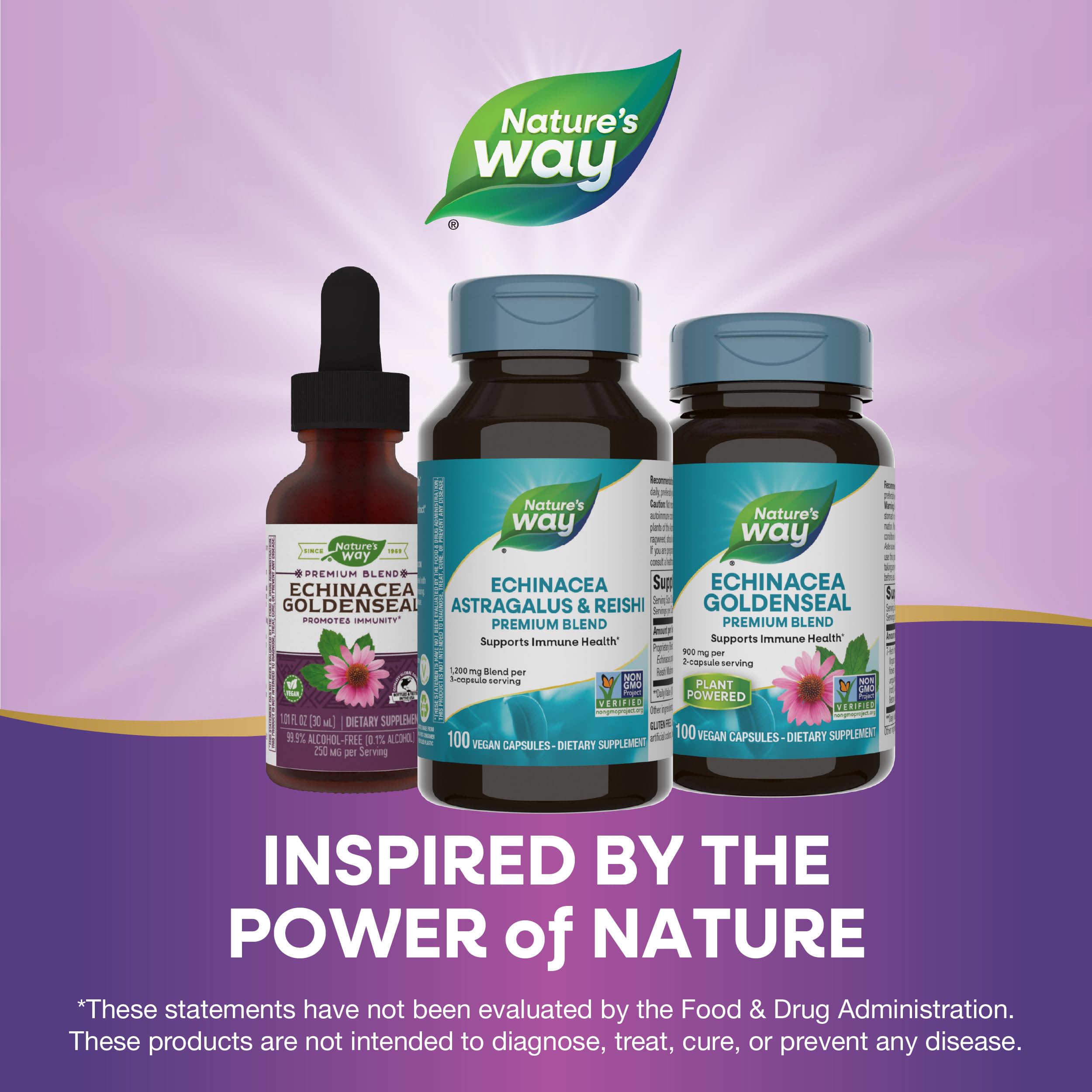 Foto 8 pulgar | Suplemento Nature's Way Con Equinácea, Astrágalo Y Reishi, 100 Cápsulas - Venta Internacional.