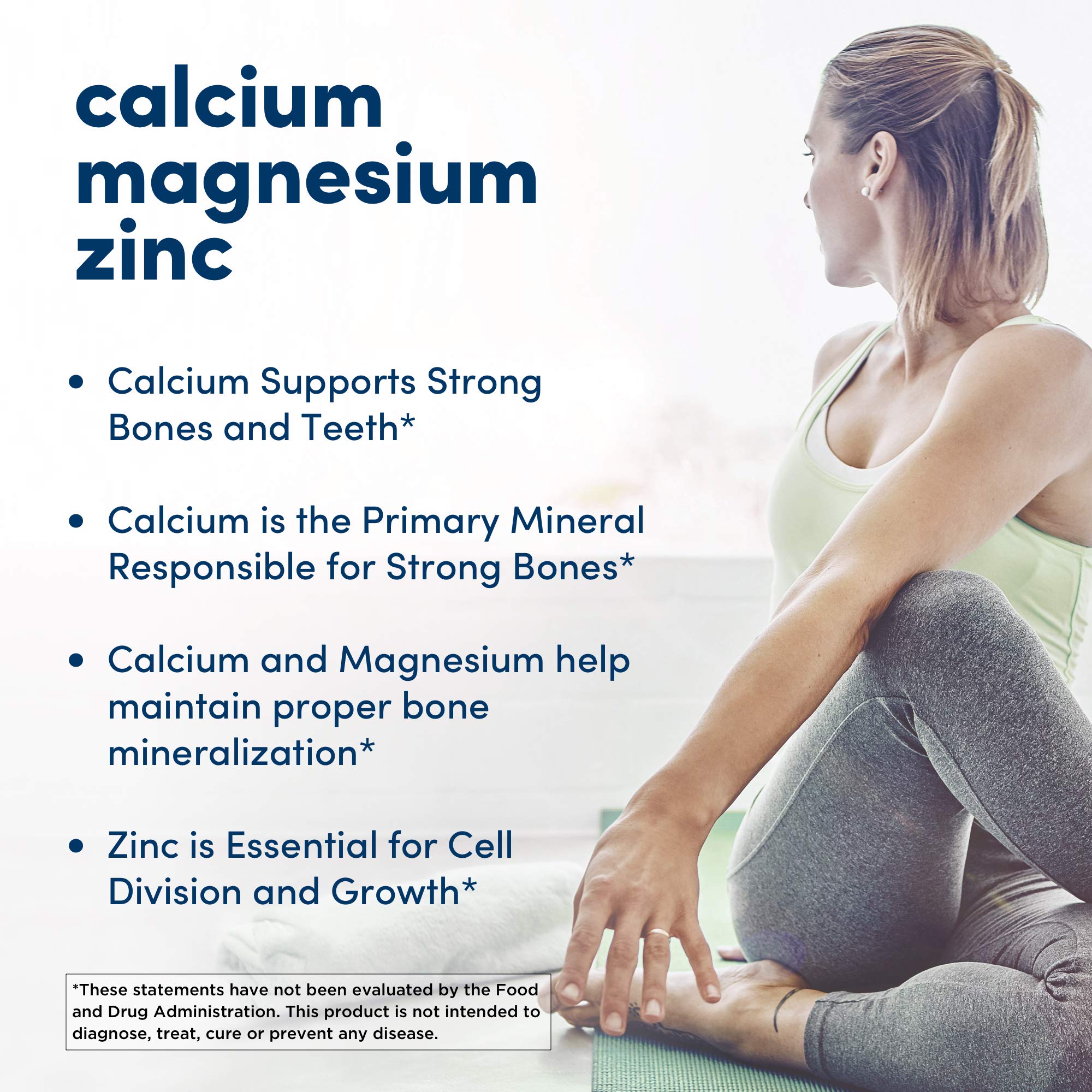Foto 3 | Suplemento American Health Calcio/magnesio/zinc 250 Comprimidos - Venta Internacional.