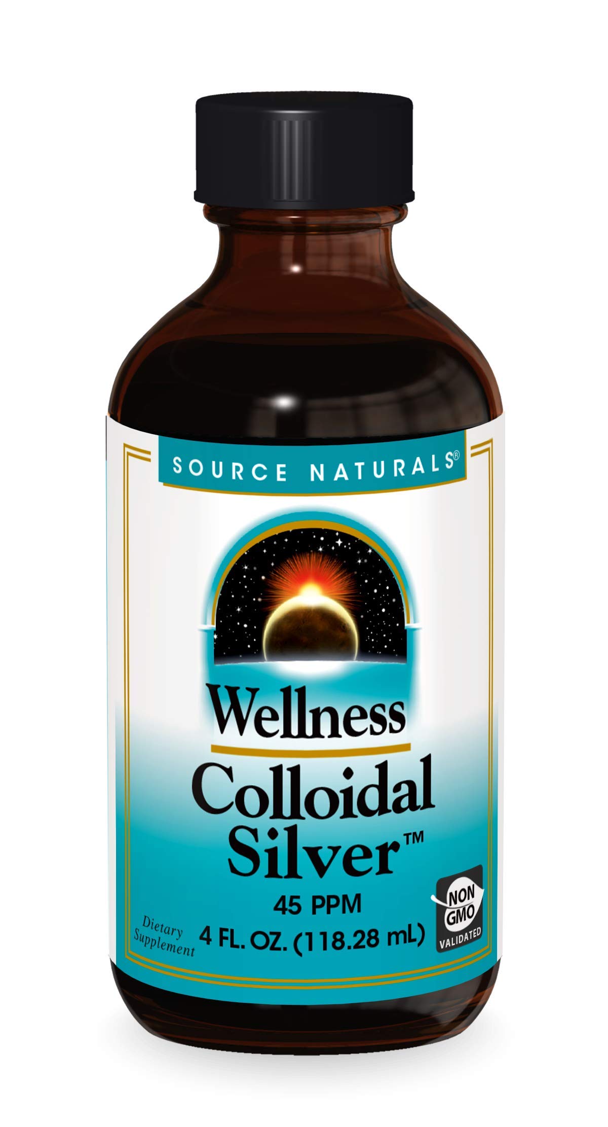 Foto 2 pulgar | Plata Coloidal Source Naturals Wellness 45 Ppm 120 Ml - Venta Internacional.