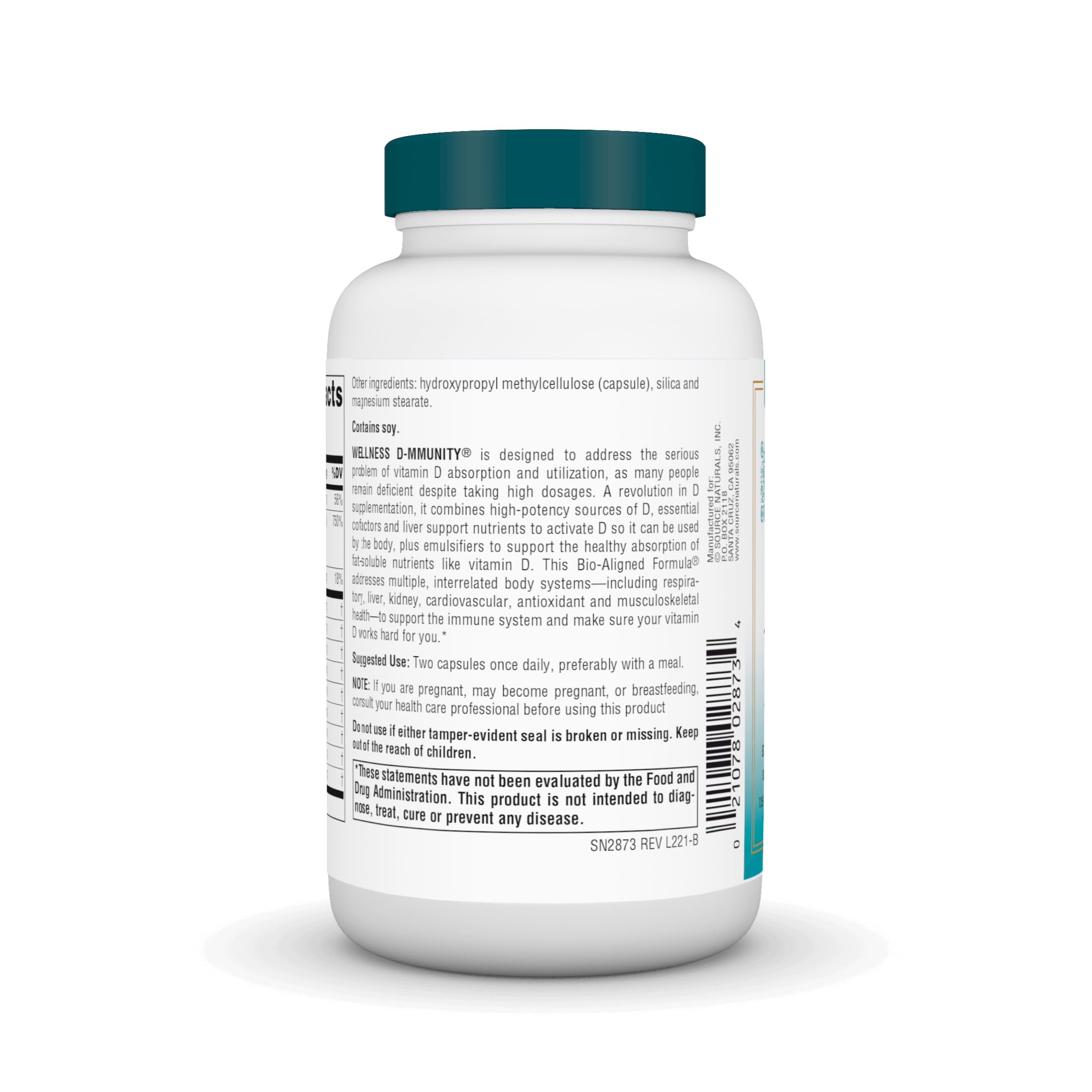Foto 4 pulgar | Supplement Source Naturals Wellness D-immunity Vitamina D 5000 Ui - Venta Internacional.