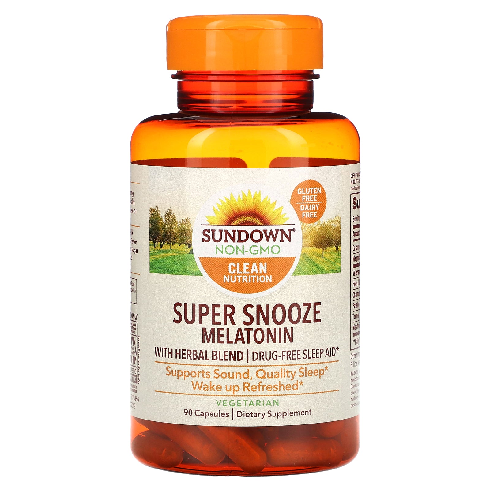 Foto 4 pulgar | Suplemento De Melatonina Super Snooze De Sundown Naturals, 5 Mg, 90 Cápsulas - Venta Internacional.