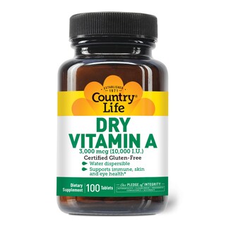 Foto 2 | Suplemento Country Life De Vitamina A, 10 000 Ui, 100 Comprimidos - Venta Internacional.