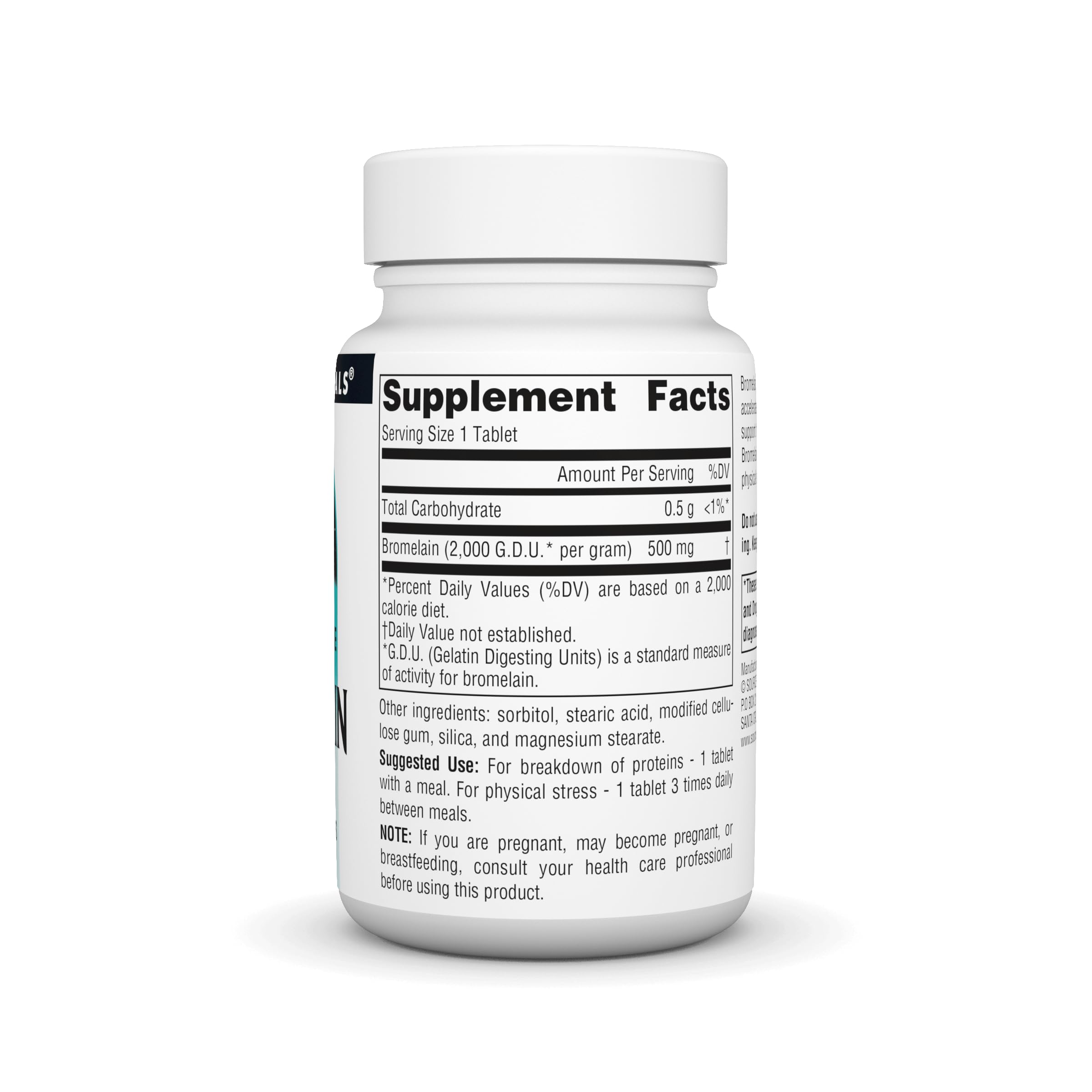 Foto 3 pulgar | Supplement Source Naturals Bromelina 500 Mg 60 Comprimidos - Venta Internacional.