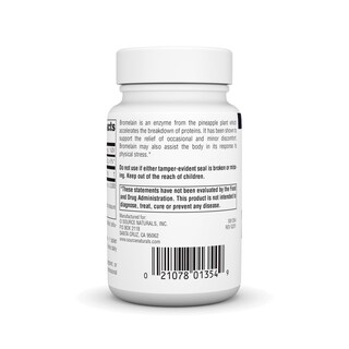 Foto 3 | Supplement Source Naturals Bromelina 500 Mg 60 Comprimidos - Venta Internacional.