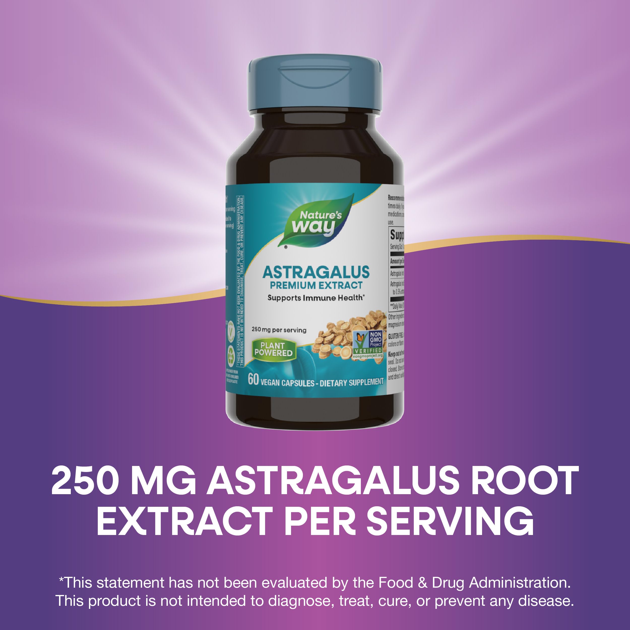Foto 5 pulgar | Suplemento De Extracto Premium De Astrágalo De Nature's Way, 250 Mg - Venta Internacional.
