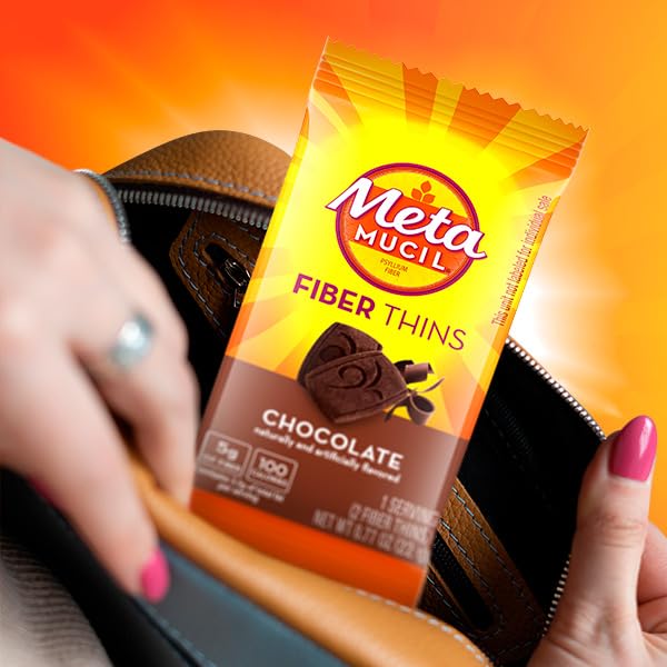 Foto 5 pulgar | Suplemento De Fibra Metamucil Fiber Thins Chocolate 12 Porciones - Venta Internacional.