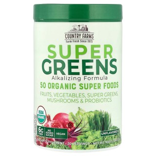 Foto 1 | Suplemento Alcalinizante Super Greens De Country Farms, 300 G - Venta Internacional.