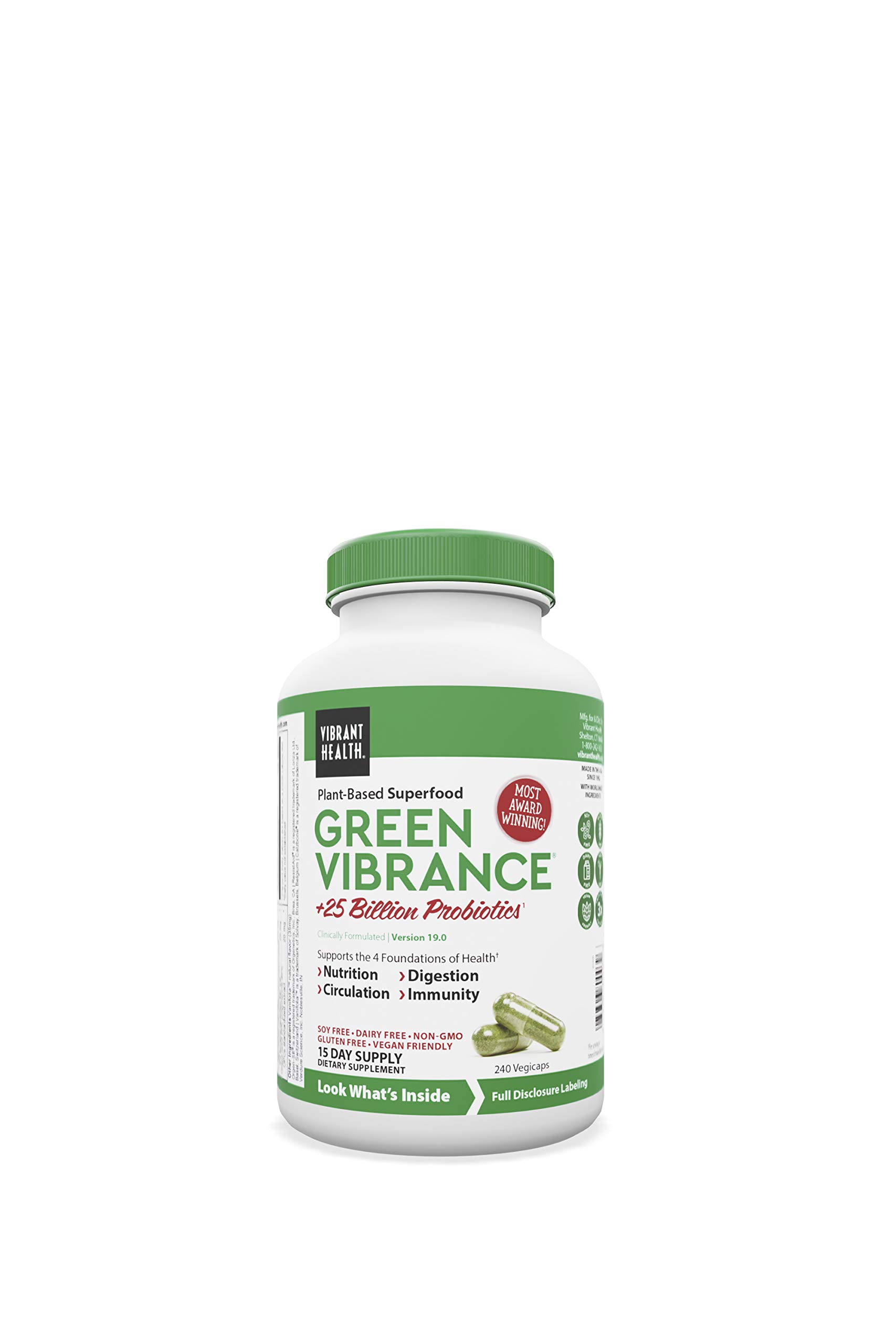 Foto 2 pulgar | Suplemento Dietético Vibrant Health Green Vibrance 240 Cápsulas - Venta Internacional.