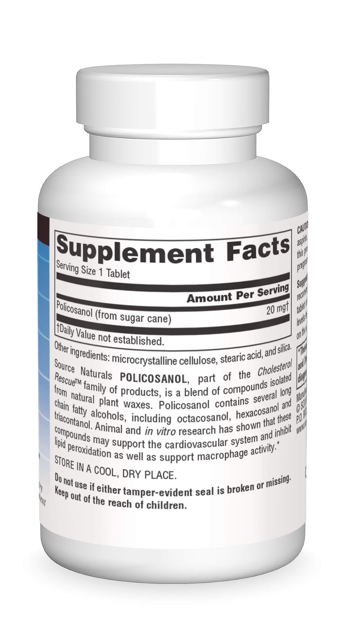 Foto 4 pulgar | Supplement Source Naturals Policosanol 20 Mg - 60 Comprimidos - Venta Internacional.