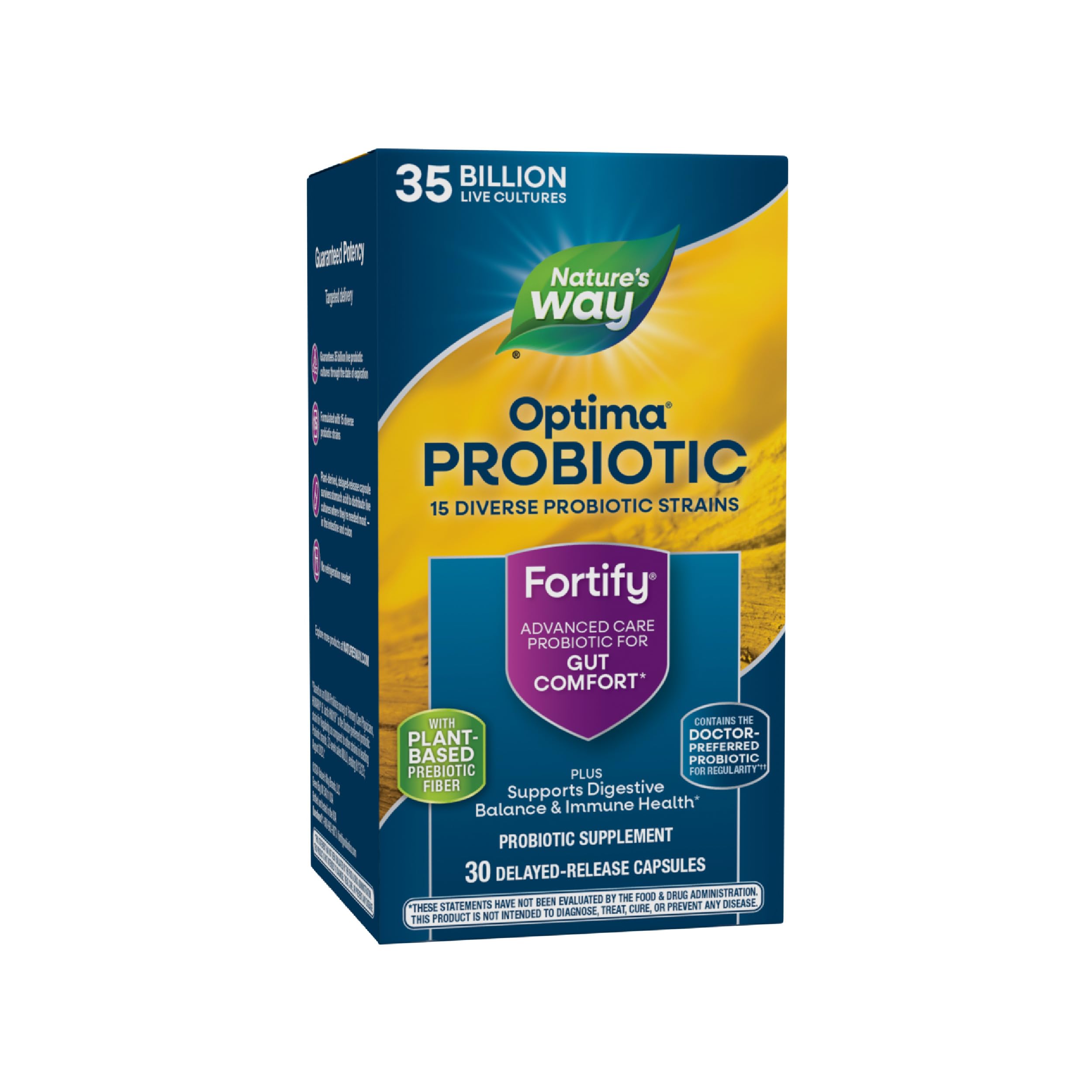 Foto 2 pulgar | Probiótico Nature's Way Fortify Optima Adults 35b 30 Cápsulas - Venta Internacional.