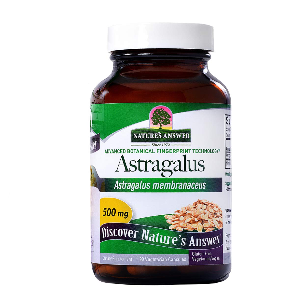Foto 2 pulgar | Suplemento Nature's Answer Con Raíz De Astrágalo 90 Cápsulas - Venta Internacional.