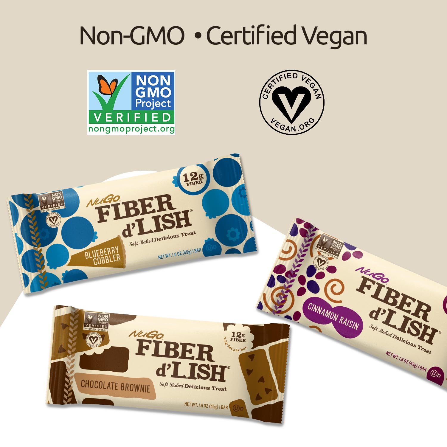 Foto 6 pulgar | Brownie De Chocolate Fiber D'lish De Fiber Bar Nugo Con Alto Contenido De Fibra, 12 G - Venta Internacional.
