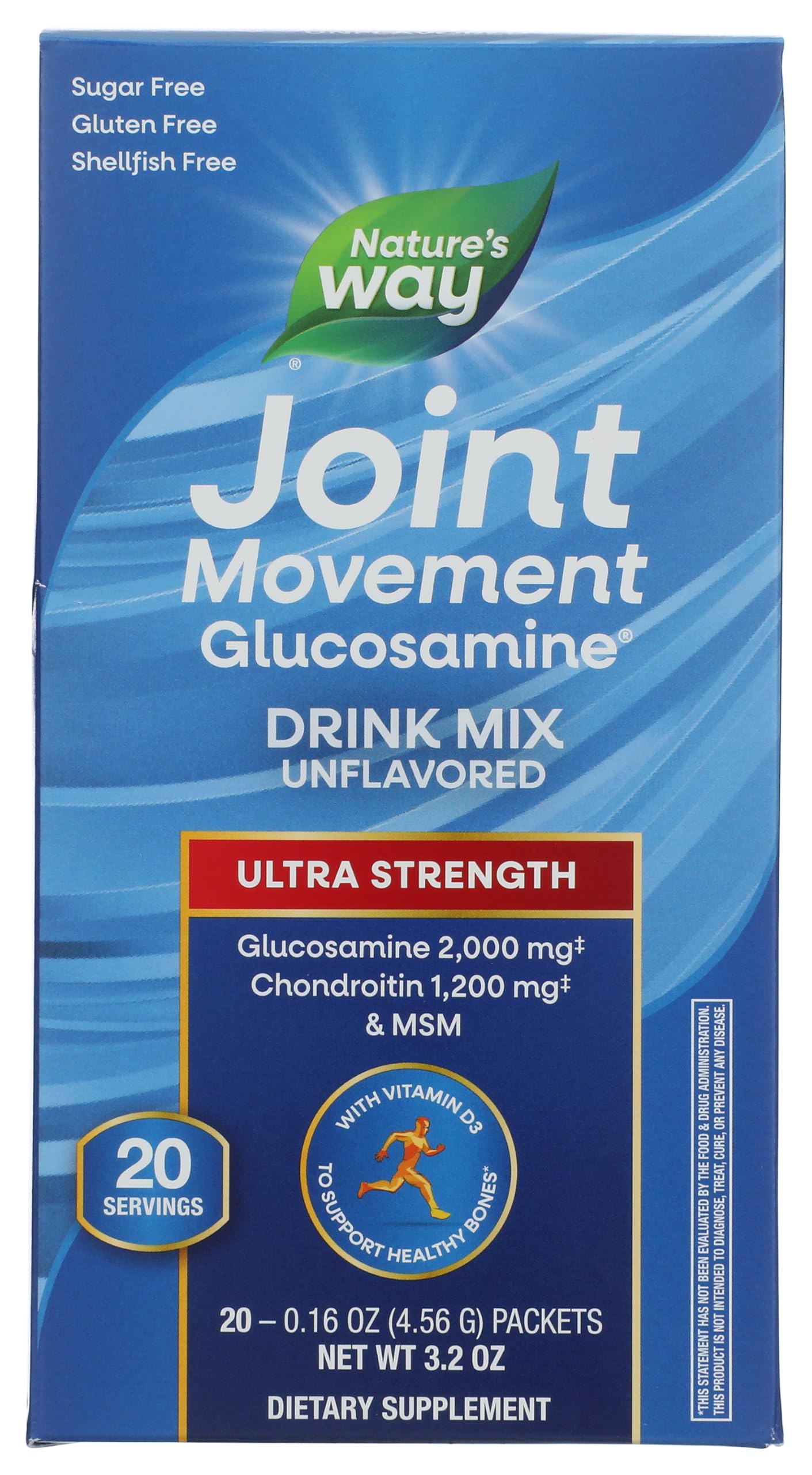 Foto 1 | Suplemento De Glucosamina Nature's Way Joint Movement, 20 Comprimidos - Venta Internacional.