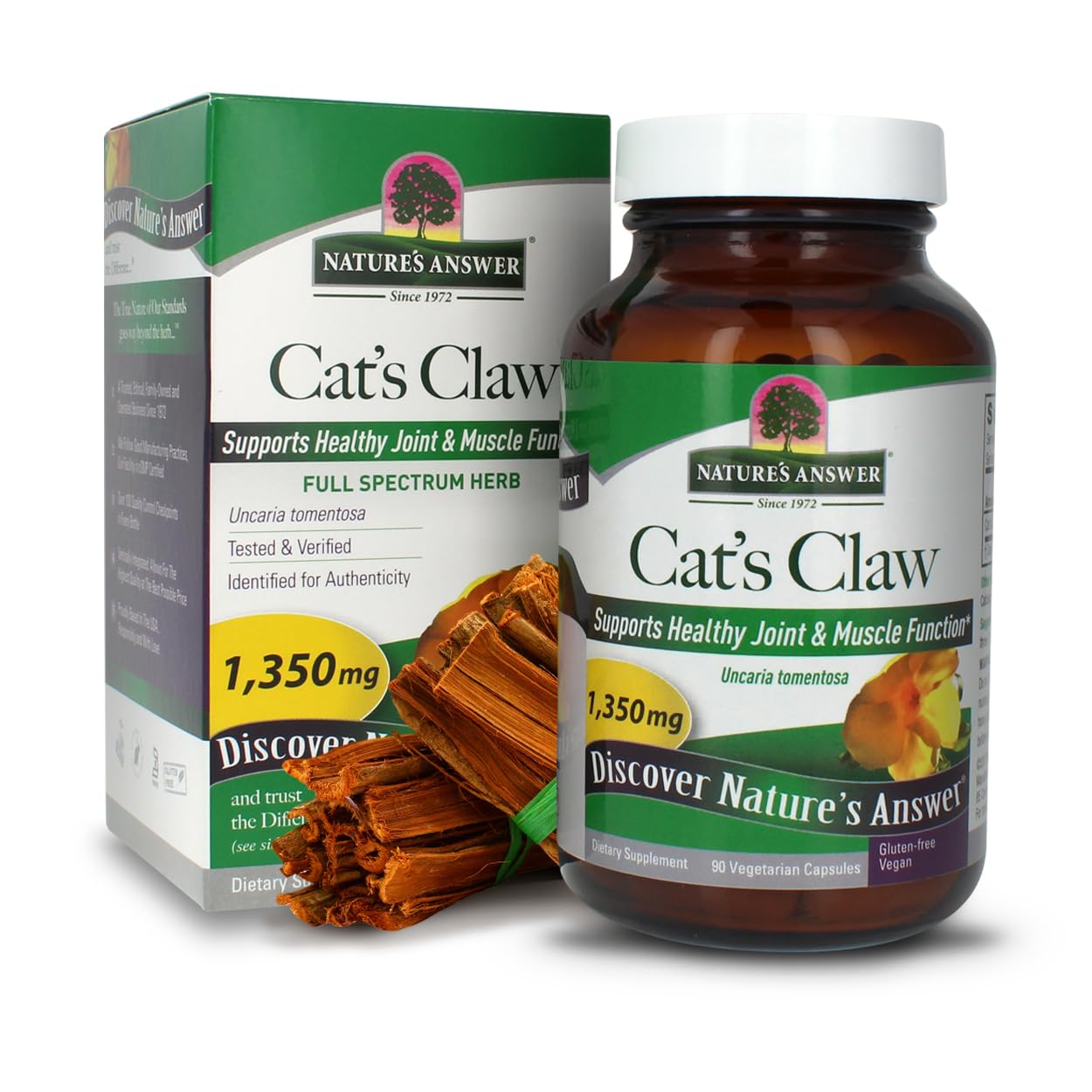 Foto 1 | Suplemento De Corteza Interior De Uña De Gato De Nature's Answer 1350 Mg - Venta Internacional.