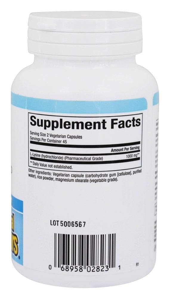 Foto 3 pulgar | Suplemento Natural Factors L-lisina 90 Cápsulas Vegetarianas - Venta Internacional.