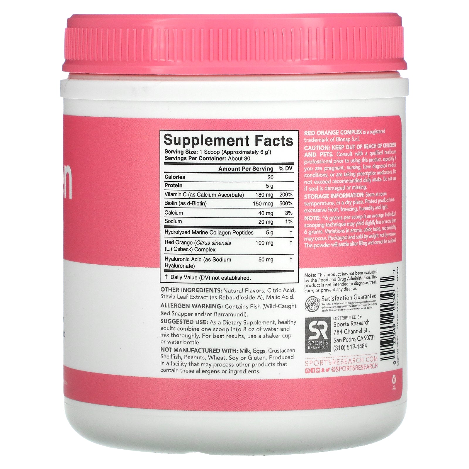 Foto 3 pulgar | Complemento Sports Research Collagen Beauty Complex 180 G - Venta Internacional.
