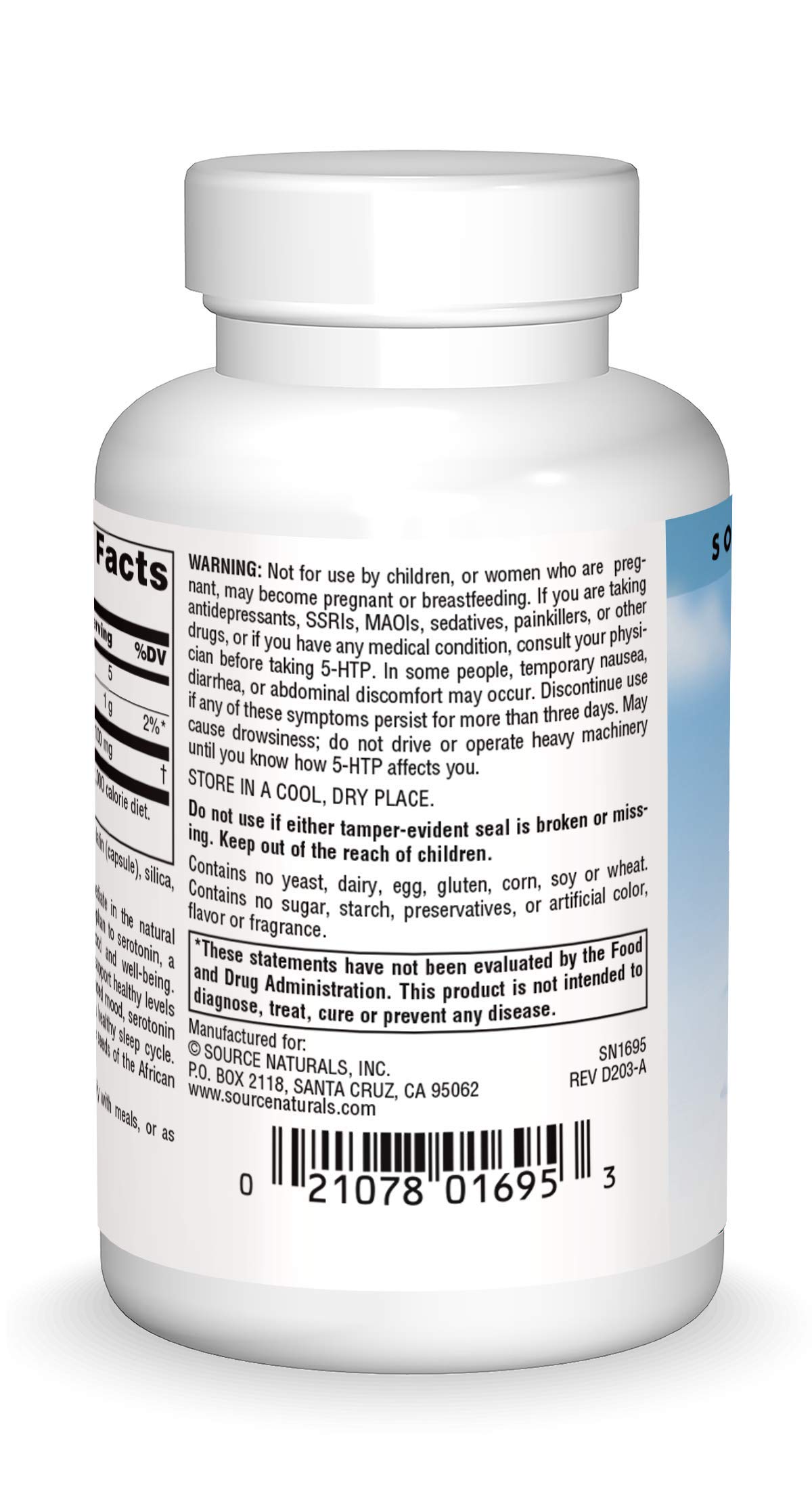 Foto 2 | Suplemento Source Naturals Serene Science 5-htp 100 Mg 60 Cápsulas - Venta Internacional.