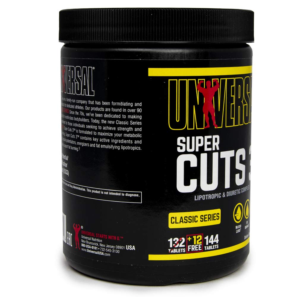 Foto 6 | Suplemento Universal Nutrition Super Cuts 3 130 Comprimidos - Venta Internacional.