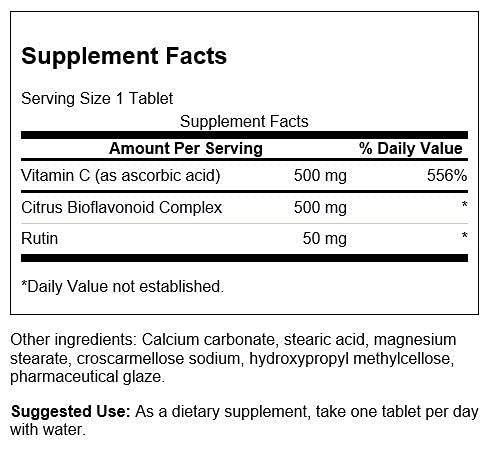 Foto 2 | Complejo Supremo De Vitamina C Swanson 100 Comprimidos - Venta Internacional.