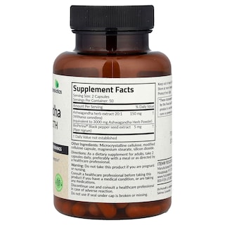 Foto 2 | Suplemento Futurebiotics Ashwagandha Extra Strength 100 Cápsulas - Venta Internacional.