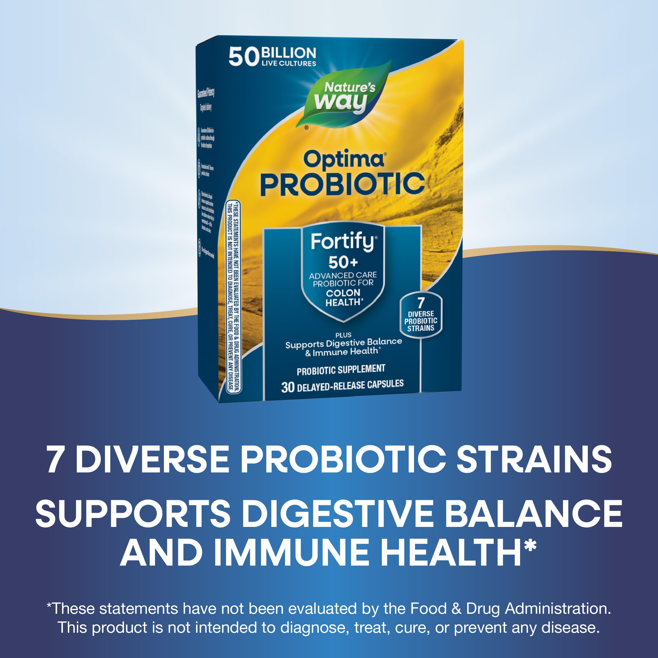 Foto 4 | Probiótico Nature's Way Fortify Optima Adults 50+ 30 Cápsulas - Venta Internacional.