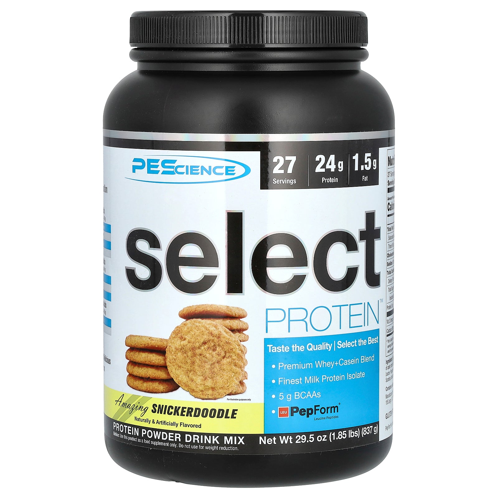 Foto 2 pulgar | Proteína En Polvo Pescience Select Amazing Snickerdoodle 837 G - Venta Internacional.