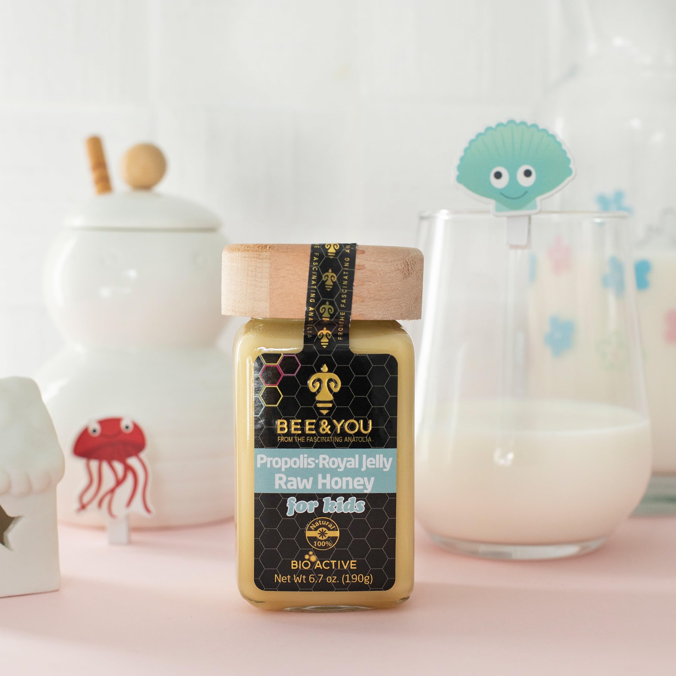 Foto 8 pulgar | Suplemento Bee & You Royal Jelly Raw Honey Kids, 200 Ml - Venta Internacional.