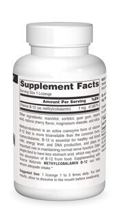 Foto 3 | Supplement Source Naturals, Metilcobalamina, Vitamina B-12, 1 Mg - Venta Internacional.