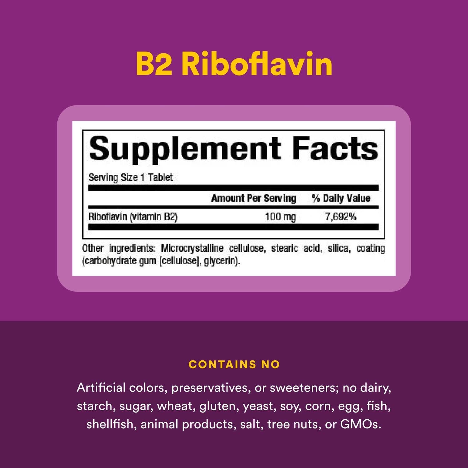 Foto 5 pulgar | Suplemento Natural Factors, Vitamina B2, Riboflavina, 100 Mg, 90 Tabletas - Venta Internacional.
