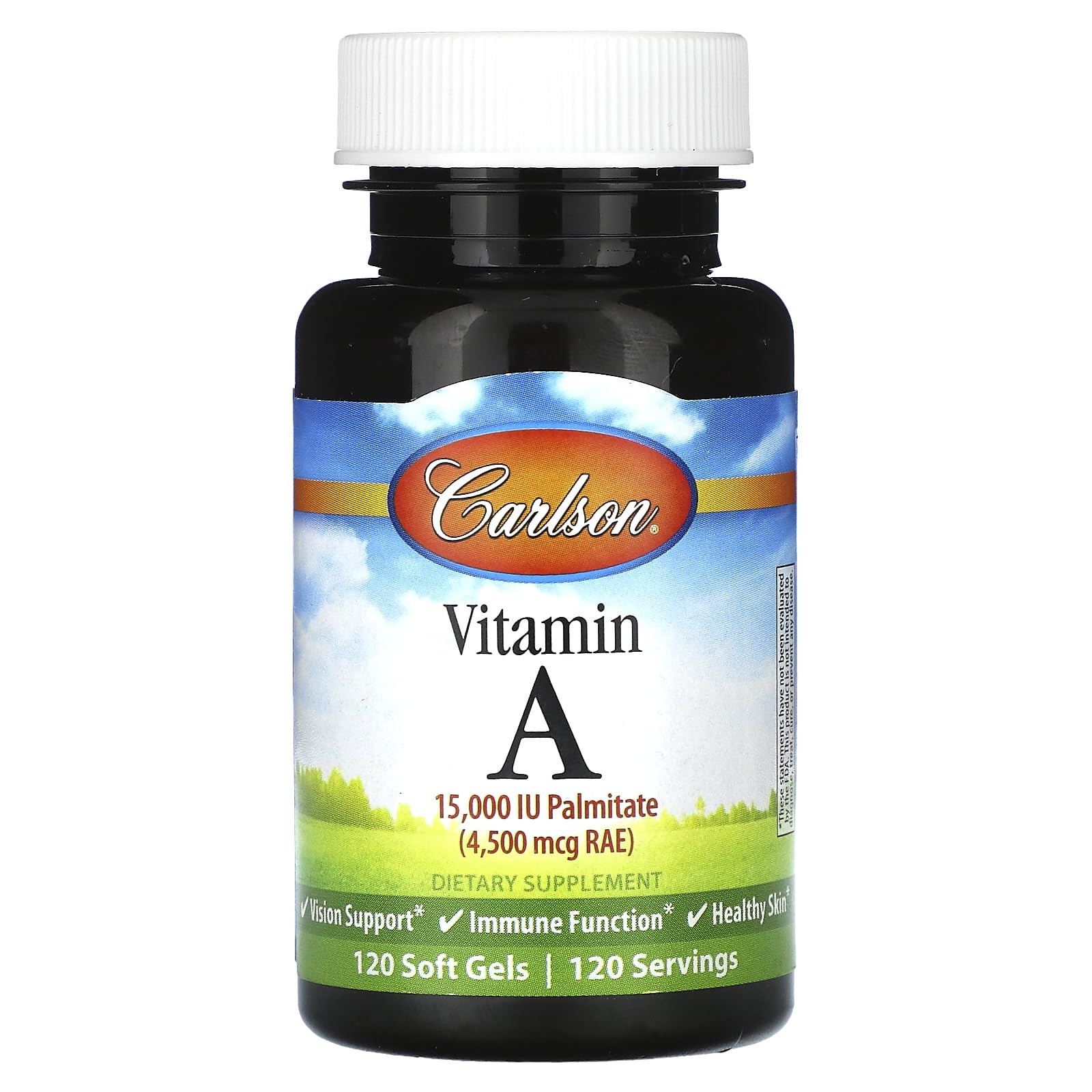 Foto 2 pulgar | Suplemento De Palmitato De Vitamina A De Carlson Labs, 15 000 Ui, 120 Cápsulas Blandas - Venta Internacional.