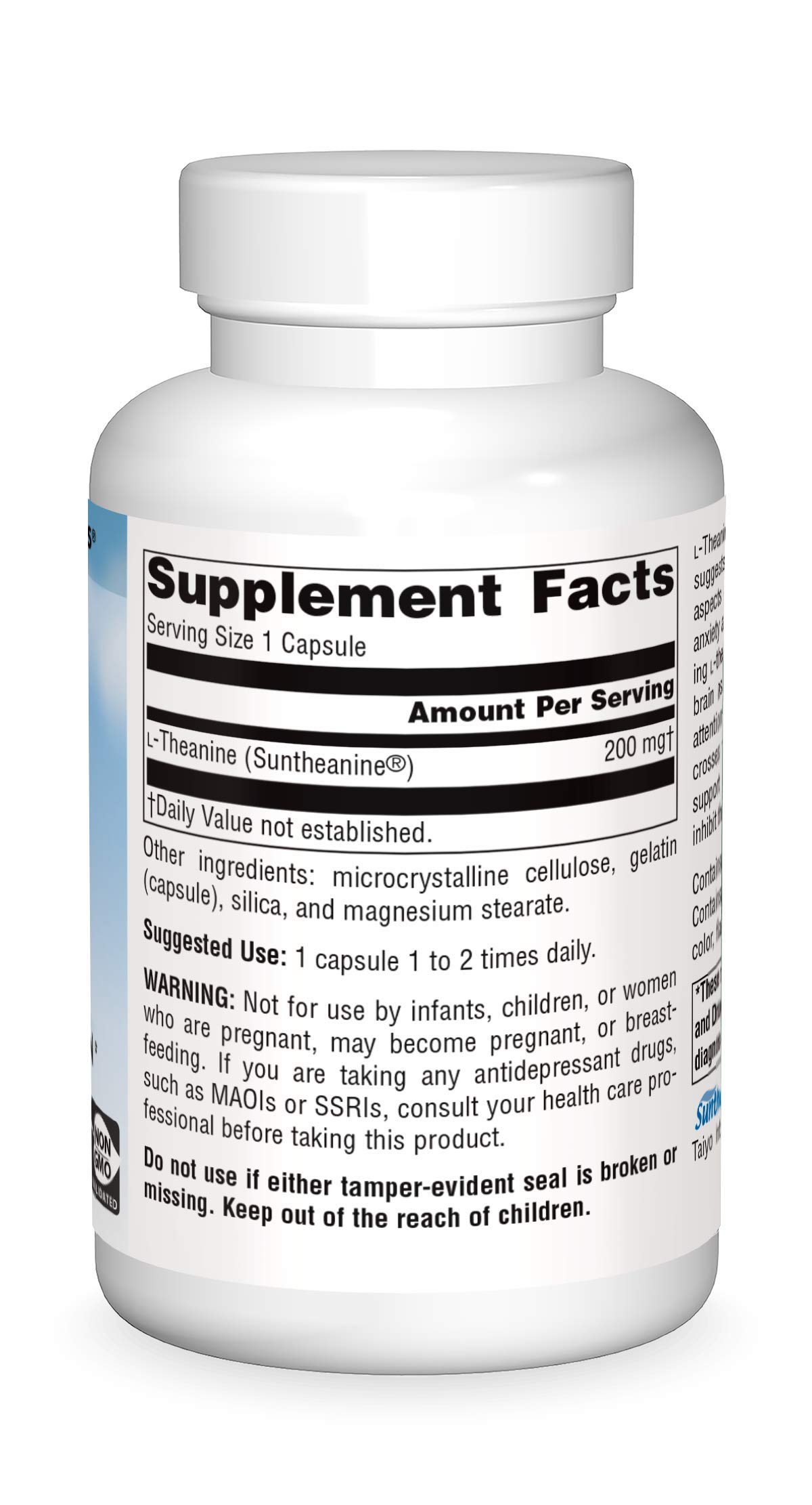Foto 4 pulgar | Suplemento Source Naturals Serene Science L-teanina 200 Mg X120 - Venta Internacional.