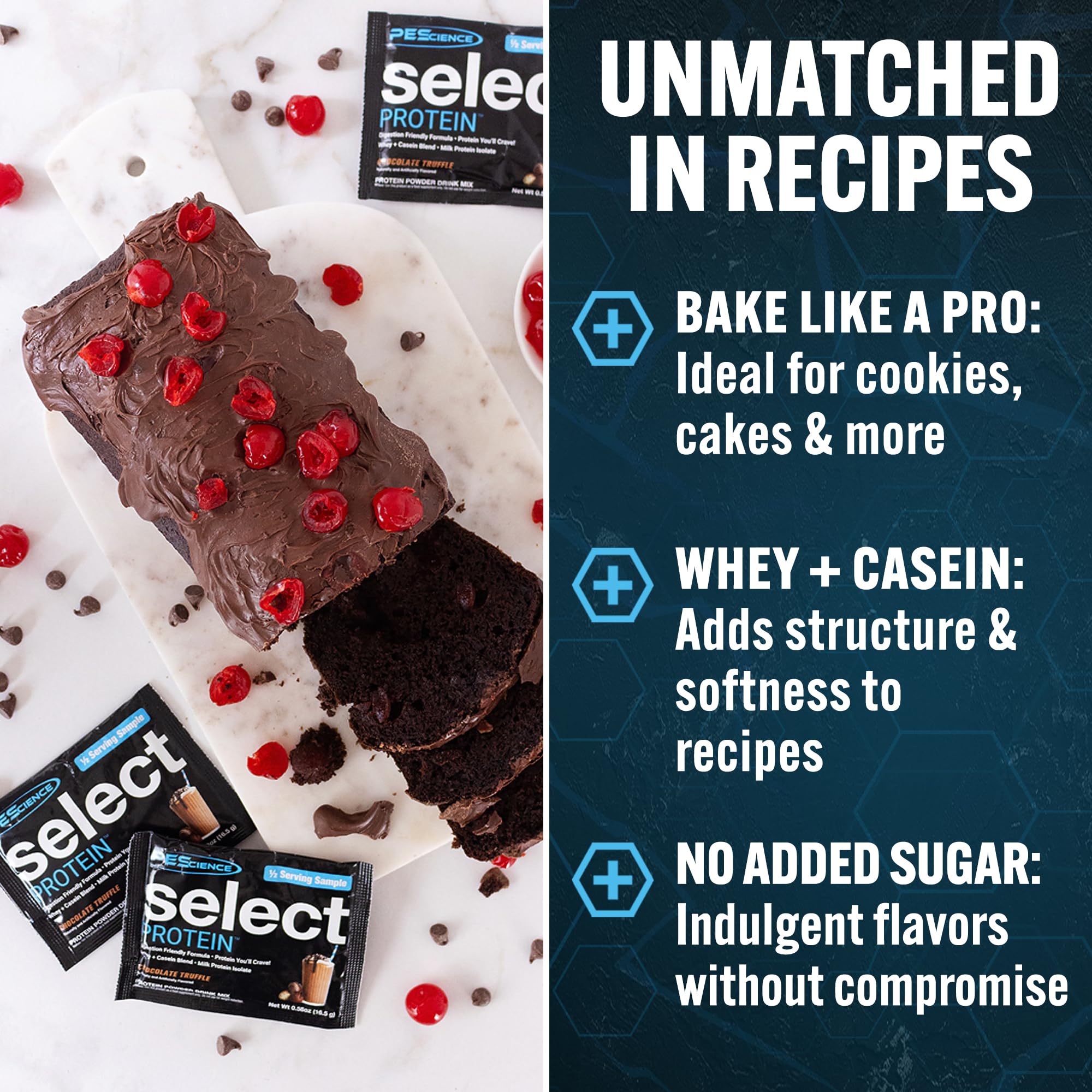 Foto 4 | Proteína En Polvo De Chocolate Con Suero Y Caseína Pesscience Select, 27 Porciones - Venta Internacional.