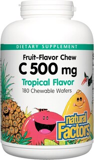 Foto 1 | Vitamina C Natural Factors Masticable, 500 Mg Para Niños, 180 Unidades - Venta Internacional.