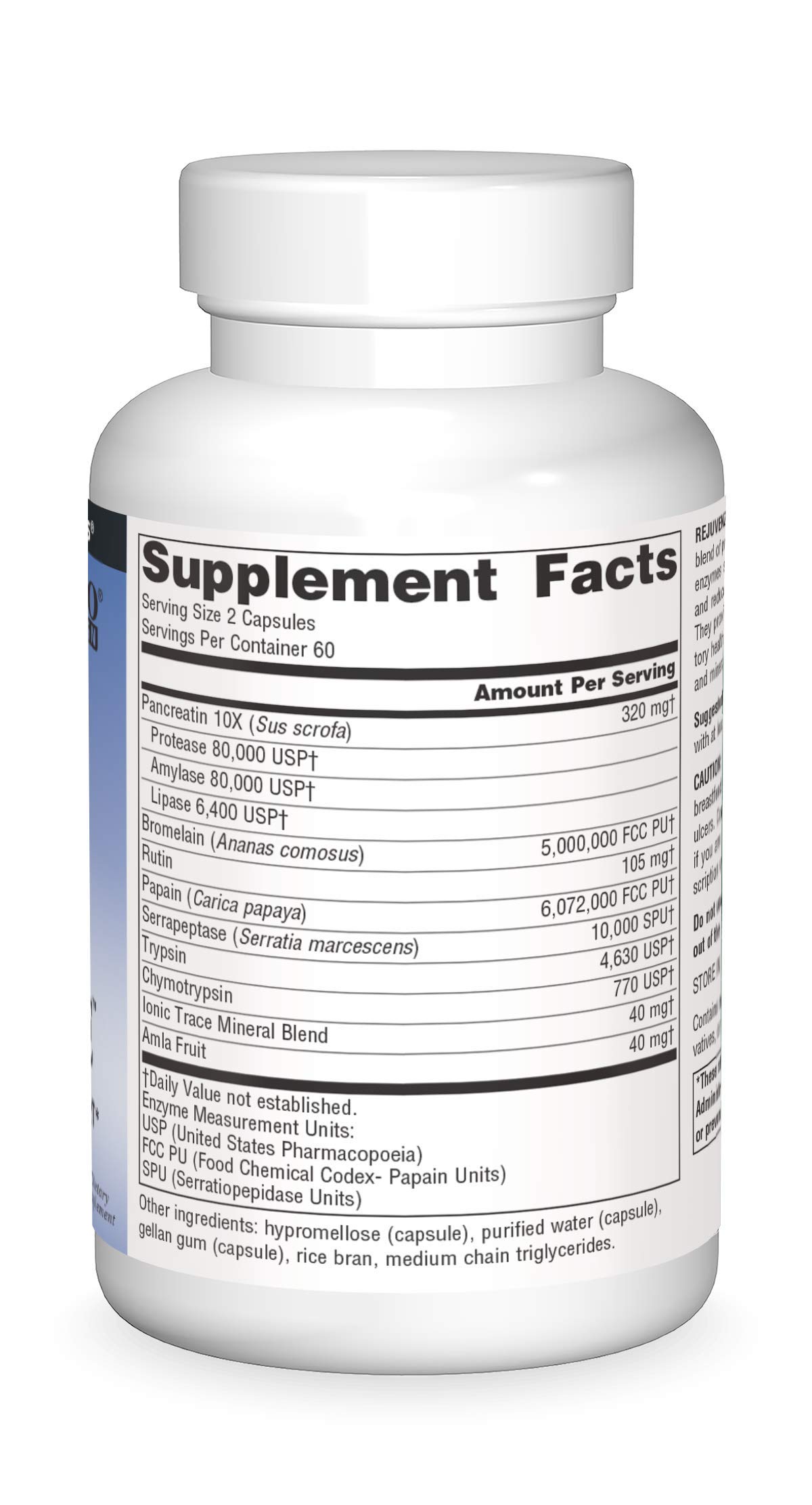 Foto 4 pulgar | Supplement Source Naturals Rejuvenzyme 120 Cápsulas - Venta Internacional.