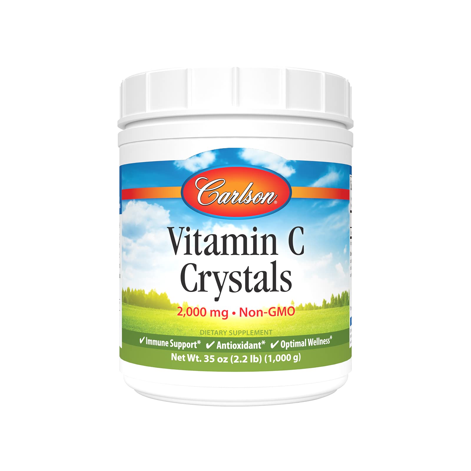 Foto 2 pulgar | Cristales De Vitamina C Carlson, 2000 Mg, Limón Sin Transgénicos, 1 Litro - Venta Internacional.