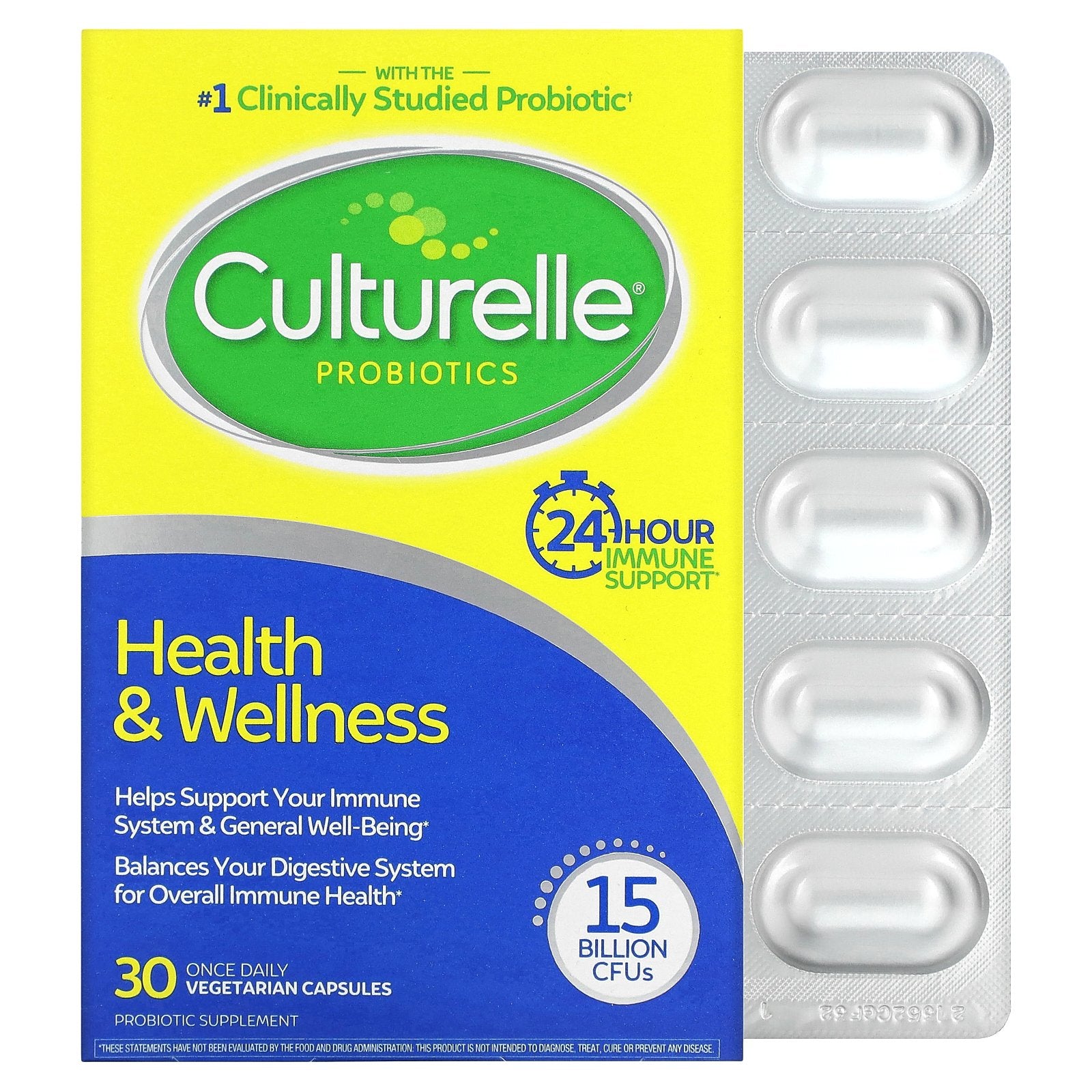 Foto 1 | Probióticos Culturelle Health & Wellness, 15 Mil Millones De Ufc, 30 Cápsulas - Venta Internacional.