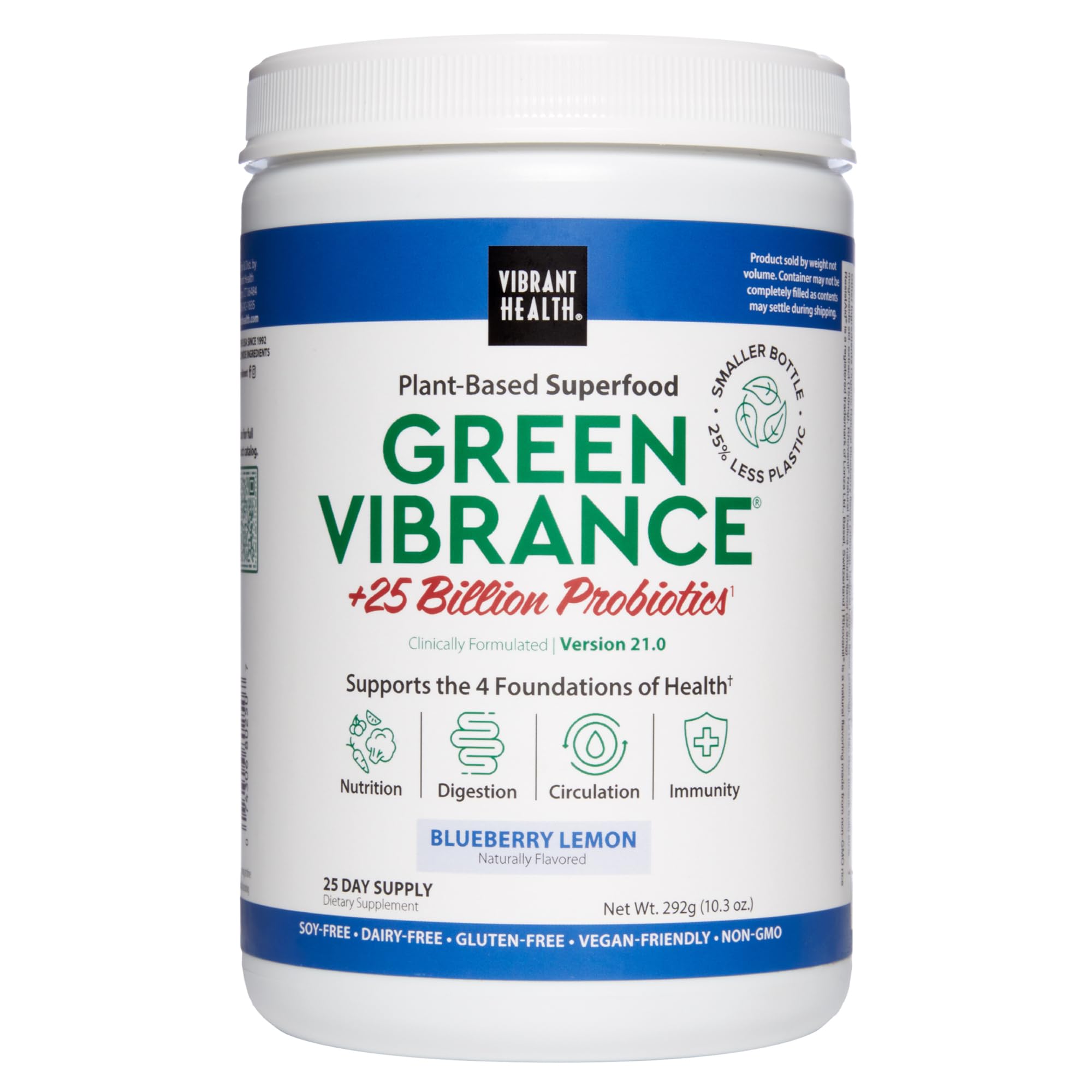Foto 1 | Superfoods En Polvo Vibrant Health Green Vibrance, 25 Porciones - Venta Internacional.