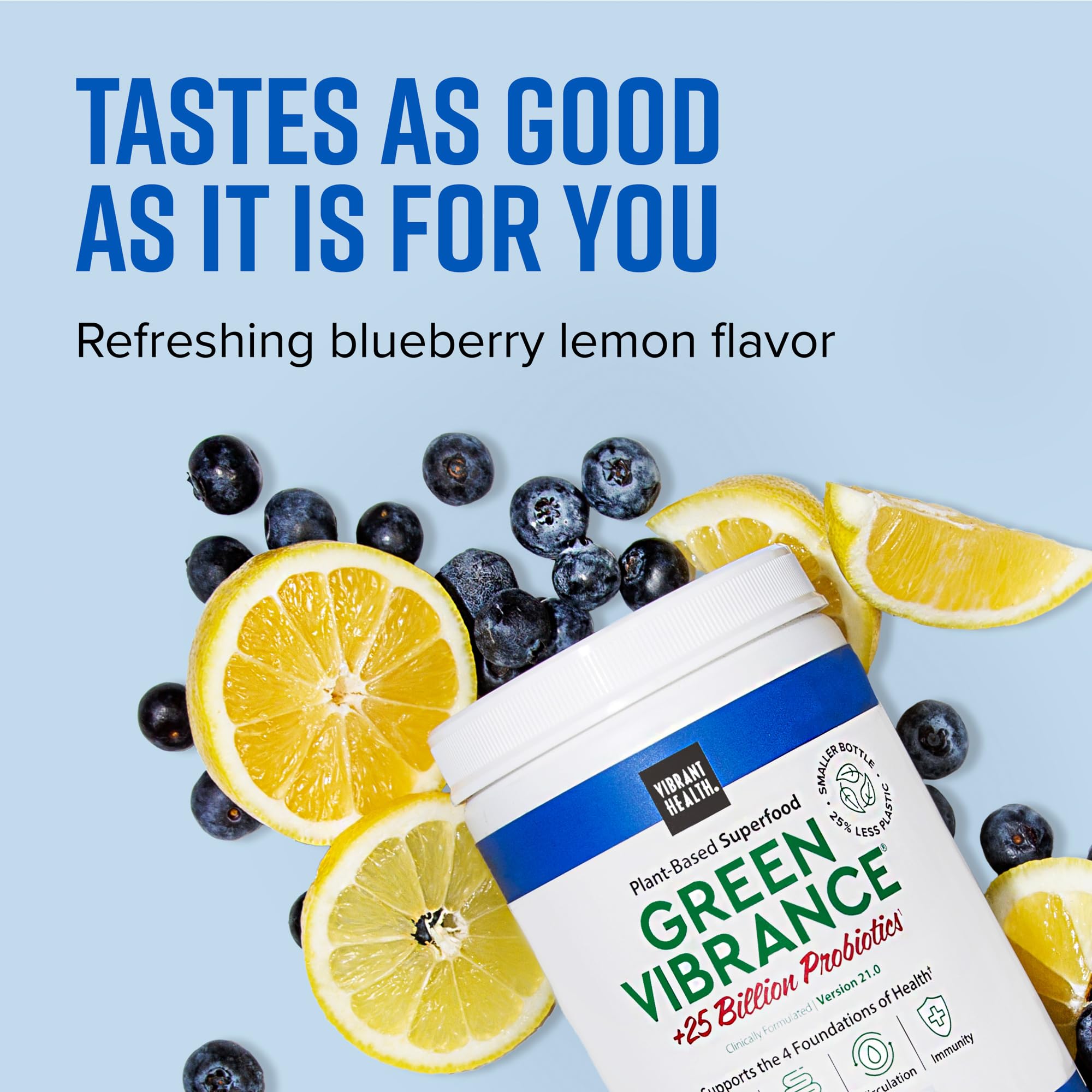 Foto 3 | Superfoods En Polvo Vibrant Health Green Vibrance, 25 Porciones - Venta Internacional.