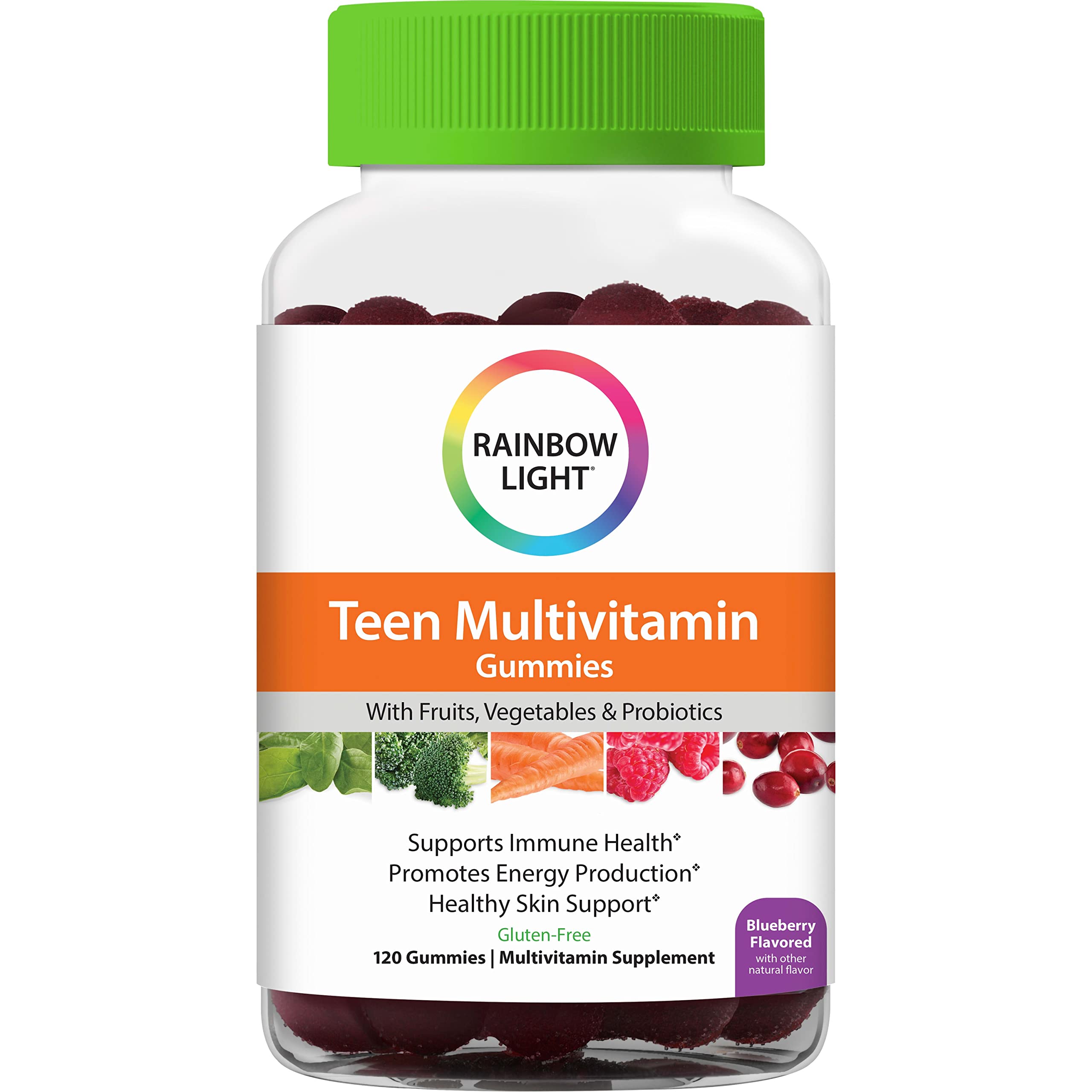 Foto 2 pulgar | Gomitas Multivitamínicas Rainbow Light Teen 120 Blueberry - Venta Internacional.