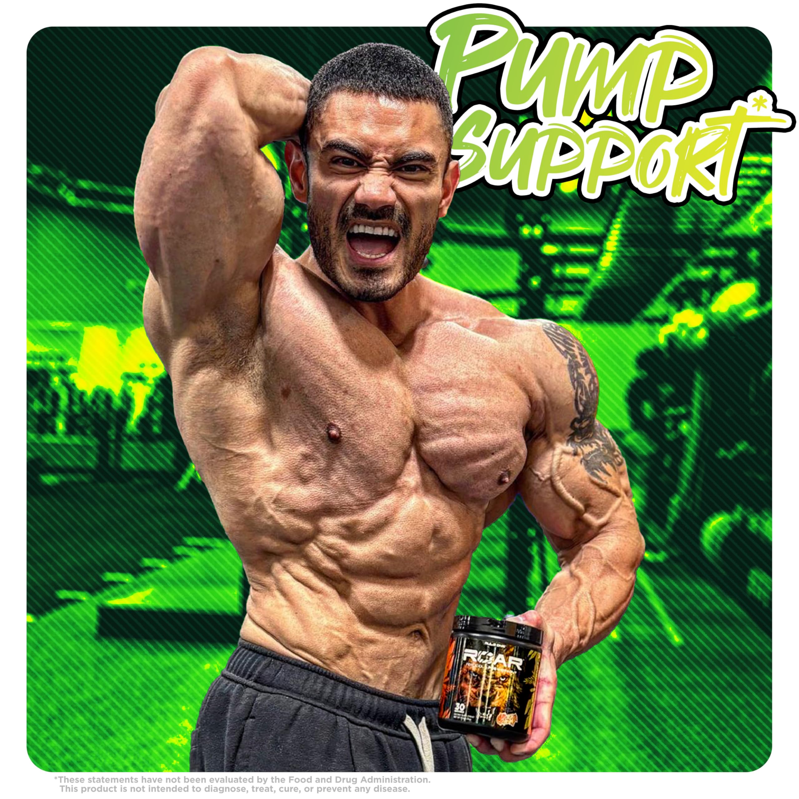 Foto 4 pulgar | Polvo Rule 1 R1 Roar Para Antes Del Entrenamiento Con Creatina Y Beta-alanina - Venta Internacional.