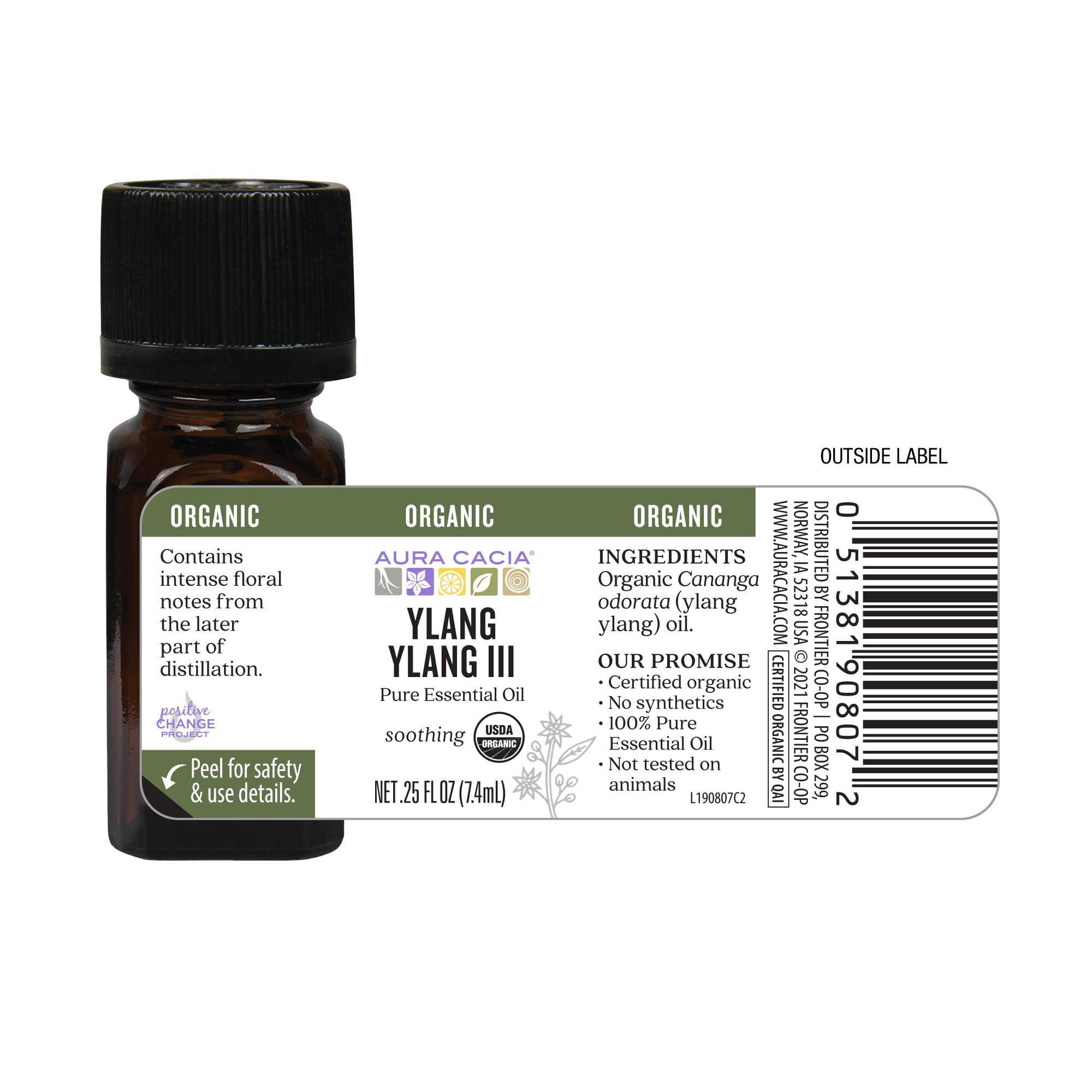 Foto 4 pulgar | Aceite Esencial Aura Cacia Ylang Ylang Iii, 7,4 Ml, Certificado Orgánico - Venta Internacional.