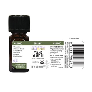 Foto 3 | Aceite Esencial Aura Cacia Ylang Ylang Iii, 7,4 Ml, Certificado Orgánico - Venta Internacional.