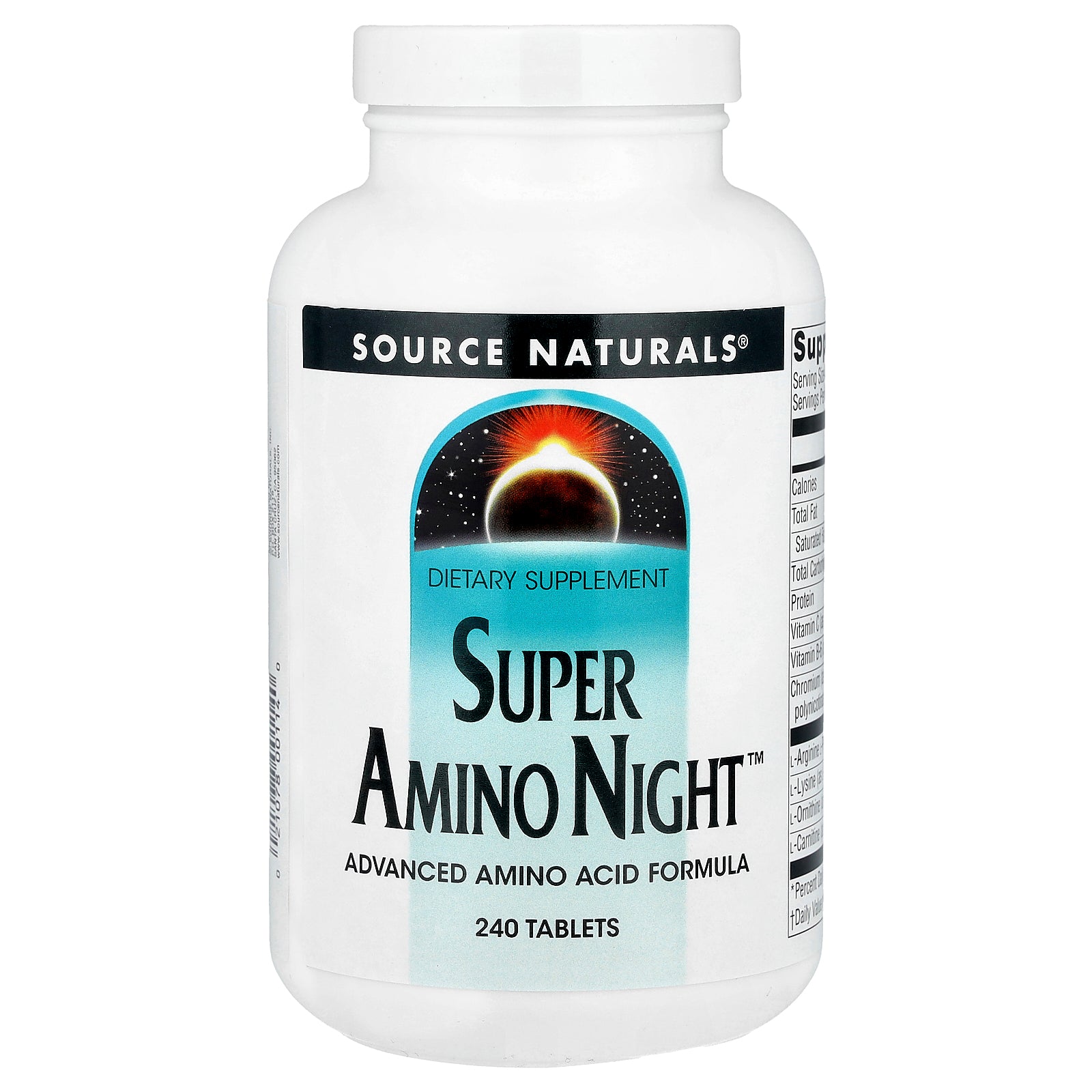 Foto 1 | Supplement Source Naturals Super Amino Night 240 Comprimidos - Venta Internacional.