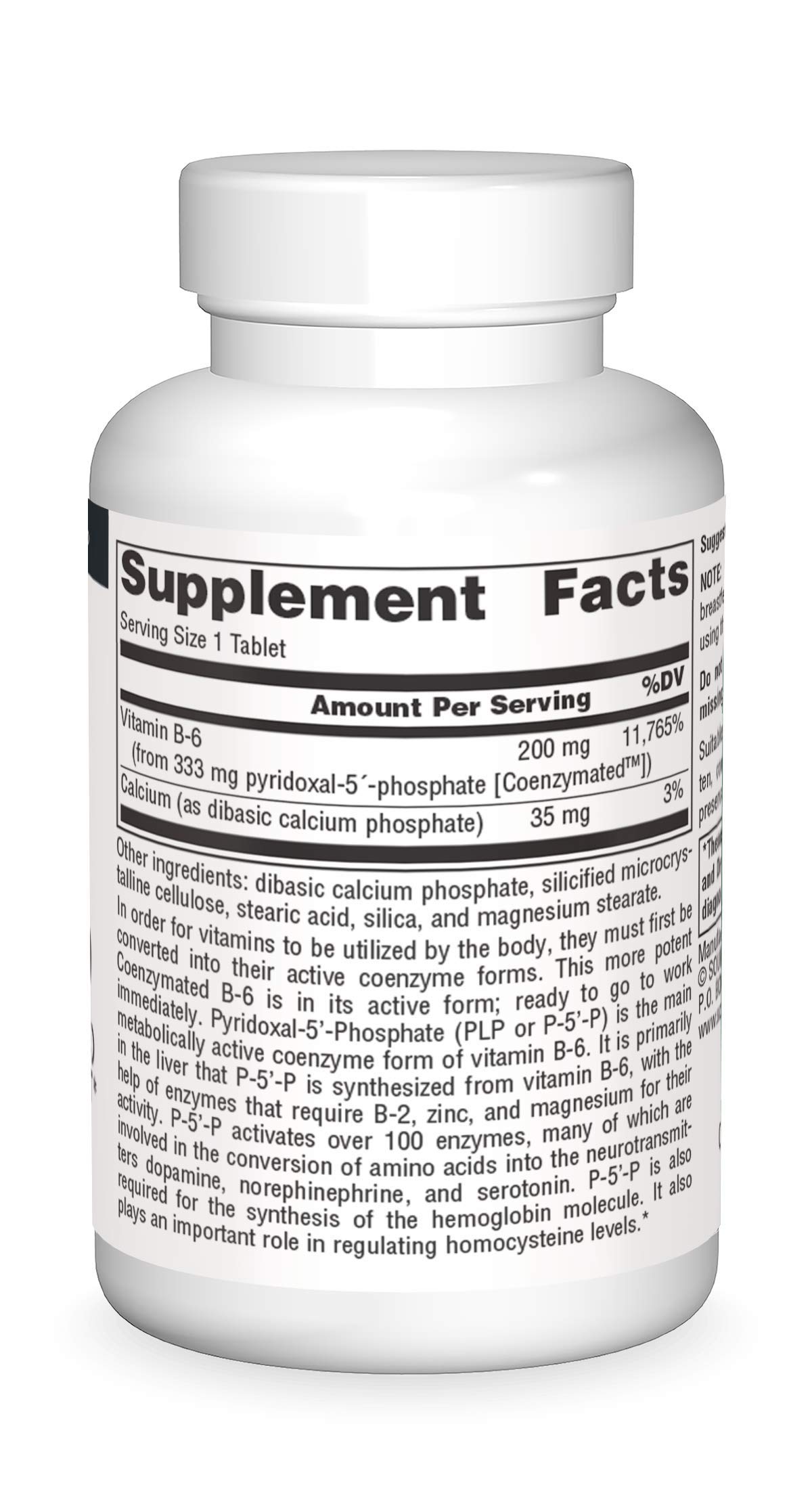 Foto 4 pulgar | Supplement Source Naturals Coenzymated B-6 333 Mg - 30 Comprimidos - Venta Internacional.
